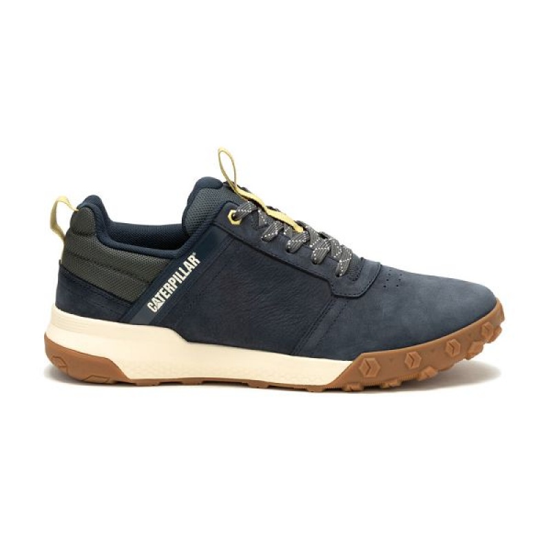 Navy Men's Caterpillar Hex Ready Lo Sneakers | 023916-YEP