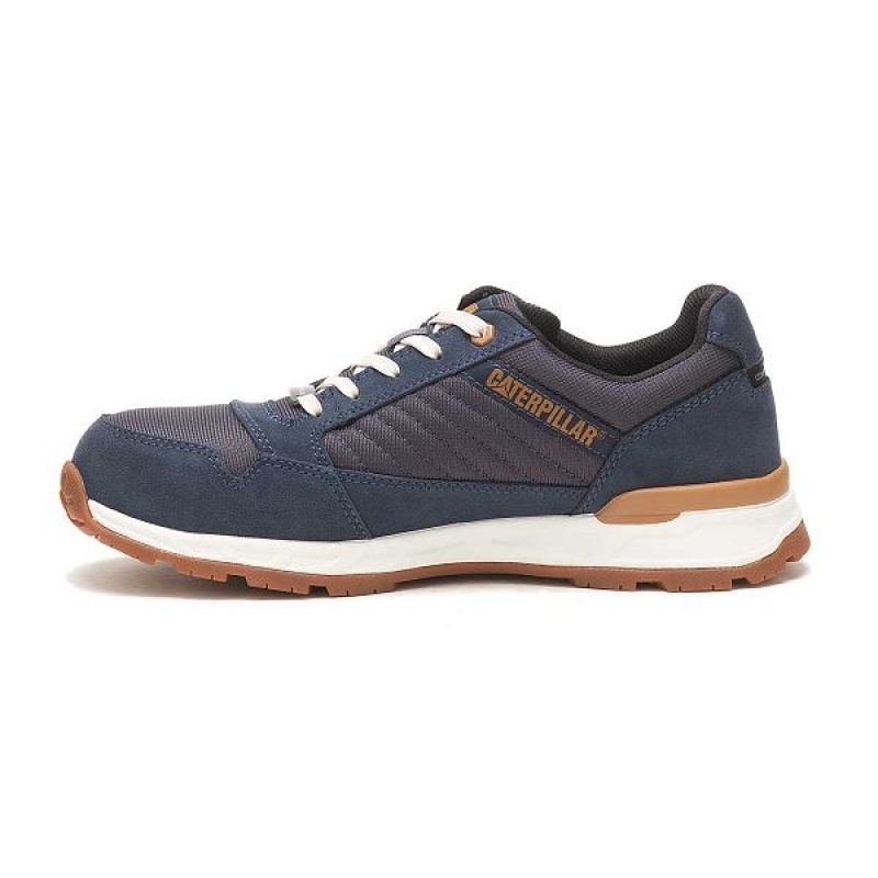 Navy Men's Caterpillar Venward Composite Toe Work Shoes | 405831-YSF