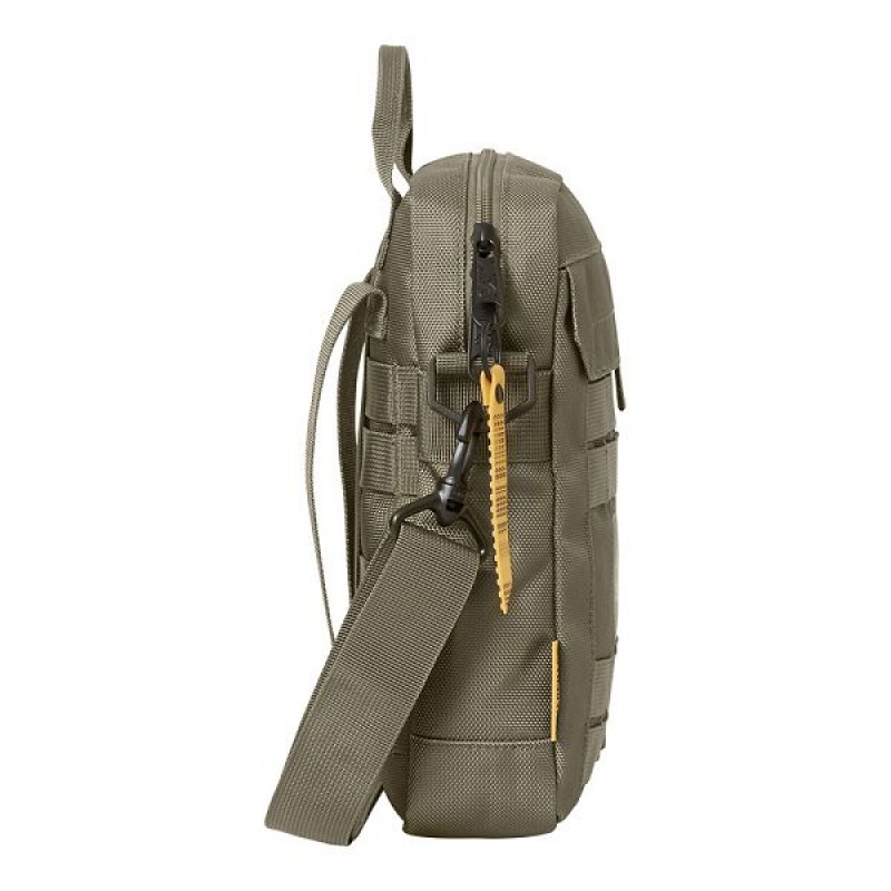 Olive Men's Caterpillar Namib Tablet Bags | 817625-BXY