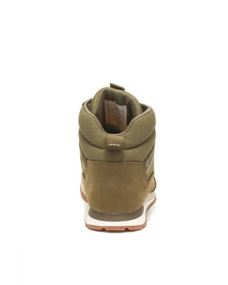 Olive Men's Caterpillar Ventura Hiker Hi Sneakers | 213467-WFM