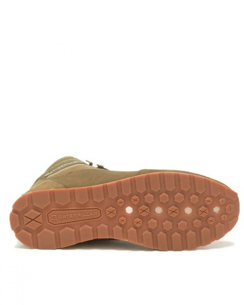 Olive Men's Caterpillar Ventura Hiker Hi Sneakers | 213467-WFM