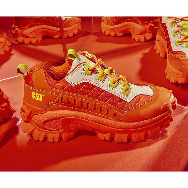 Orange Men's Caterpillar Intruder Supercharged Sneakers | 231986-ZNJ