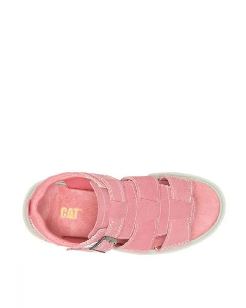 Pink Women's Caterpillar Rigor Sandals | 972680-OVF