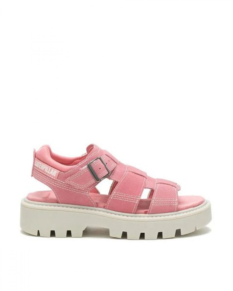 Pink Women's Caterpillar Rigor Sandals | 972680-OVF