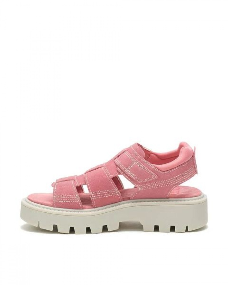 Pink Women's Caterpillar Rigor Sandals | 972680-OVF