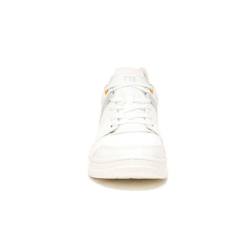 White Men's Caterpillar Cite Low Sneakers | 497258-RBT