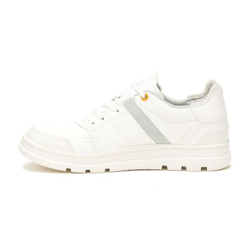 White Men's Caterpillar Cite Low Sneakers | 497258-RBT