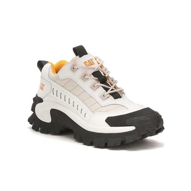 White Men's Caterpillar Intruder Sneakers | 387519-SDY