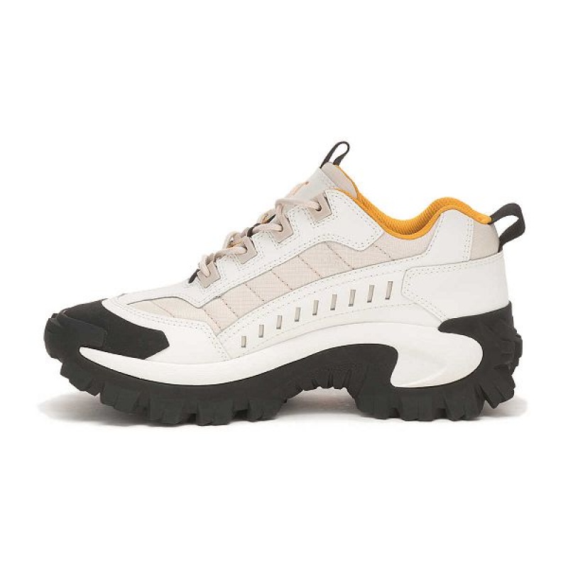 White Men's Caterpillar Intruder Sneakers | 387519-SDY