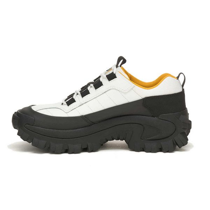 White Men's Caterpillar Intruder Waterproof Galosh Sneakers | 745629-NXM