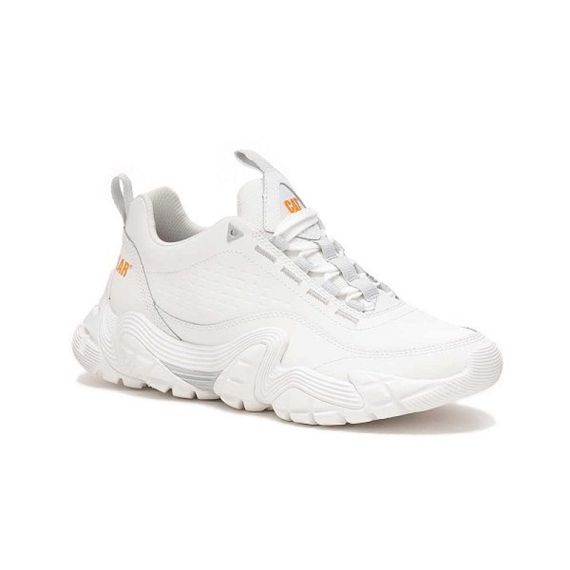 White Men's Caterpillar Vapor Storm Sneakers | 691854-HGB