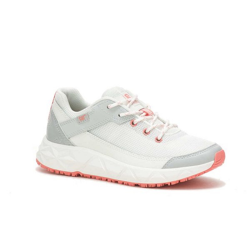 White / Grey Men's Caterpillar ProRush Speed FX Sneakers | 063975-YTV