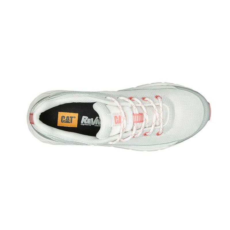 White / Grey Men's Caterpillar ProRush Speed FX Sneakers | 063975-YTV