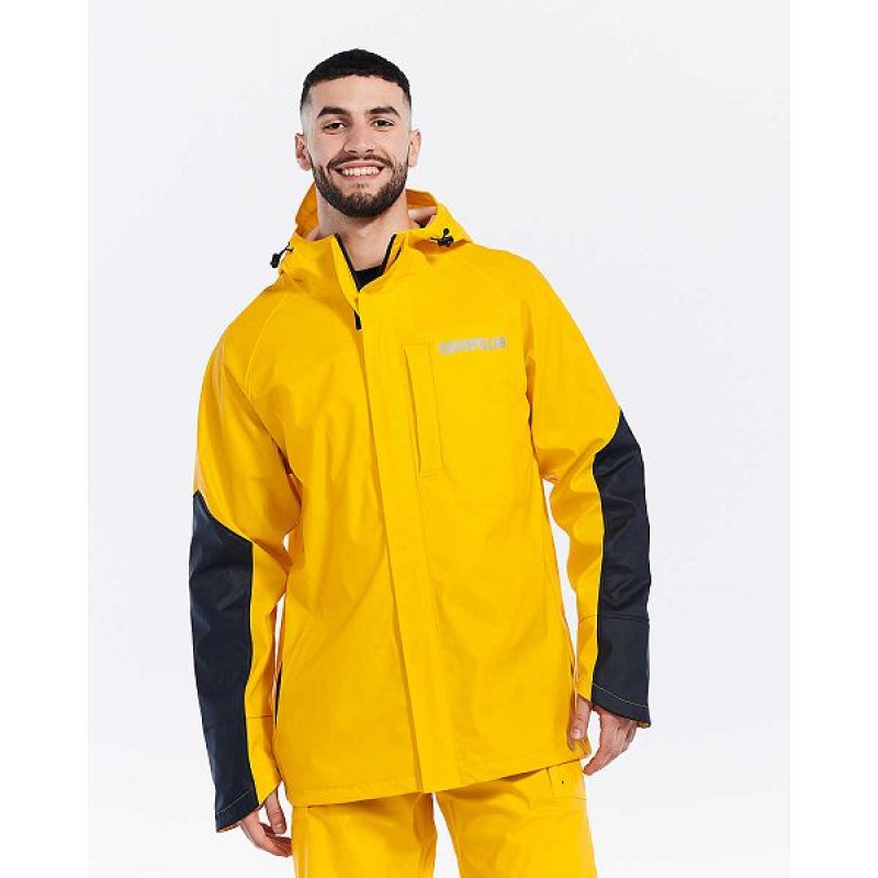 Yellow Men's Caterpillar Longshore Jackets | 159407-TNK