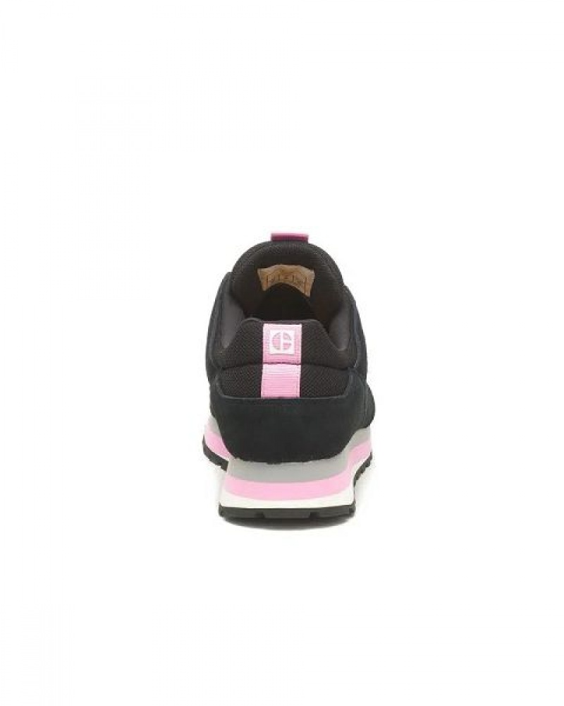 black / pink Women's Caterpillar Ventura Elevated Sneakers | 378629-TRC