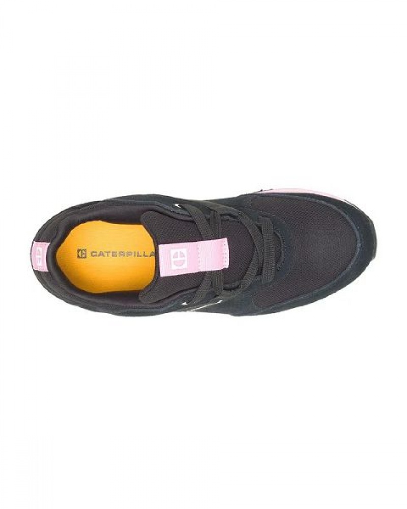 black / pink Women's Caterpillar Ventura Elevated Sneakers | 378629-TRC